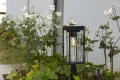 Lampa stojąca ogrodowa zewnętrzna zasilana energią słoneczną z czujnikiem zmierzchu Flair Solar czarny mat wys. 76cm. 2W 2700K E27 IP44 lutec 6988802012 | 6939412070766 noxbox lampynox www.lampynox.pl