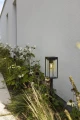 Lampa stojąca ogrodowa zewnętrzna zasilana energią słoneczną z czujnikiem zmierzchu Flair Solar czarny mat wys. 76cm. 2W 2700K E27 IP44 lutec 6988802012 | 6939412070766 noxbox lampynox www.lampynox.pl