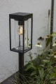 Lampa stojąca ogrodowa zewnętrzna zasilana energią słoneczną z czujnikiem zmierzchu Flair Solar czarny mat wys. 76cm. 2W 2700K E27 IP44 lutec 6988802012 | 6939412070766 noxbox lampynox www.lampynox.pl