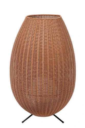 Akumulatorowa ściemnialna lampa podłogowa zewnętrzna Colin jasny brąz LED 3 step dim. 3W 3000K IP44 lucide 03843/80/72 | 5411212031877 noxbox lampynox www.lampynox.pl