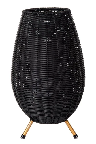 Akumulatorowa ściemnialna lampka zewnętrzna stołowa Colin czarny wys. 36cm. LED 3 step dim. 3W 3000K IP44 lucide 03843/36/30 | 5411212031822 noxbox lampynox www.lampynox.pl