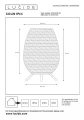Akumulatorowa ściemnialna lampka zewnętrzna stołowa Colin czarny wys. 36cm. LED 3 step dim. 3W 3000K IP44 lucide 03843/36/30 | 5411212031822 noxbox lampynox www.lampynox.pl