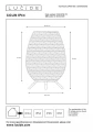 Akumulatorowa ściemnialna lampka zewnętrzna stołowa Colin jasny brąz wys. 36cm. LED 3 step dim. 3W 3000K IP44 lucide 03843/36/72 | 5411212031839 noxbox lampynox www.lampynox.pl