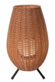 Akumulatorowa ściemnialna lampka zewnętrzna stołowa Colin jasny brąz wys. 36cm. LED 3 step dim. 3W 3000K IP44 lucide 03843/36/72 | 5411212031839 noxbox lampynox www.lampynox.pl