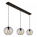 Lampa wisząca potrójna Danza czarny 3xE27 lucide 21428/03/30 | 5411212211552 noxbox lampynox www.lampynox.pl