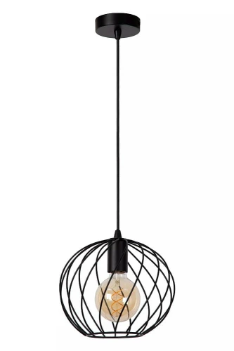 Lampa wisząca Danza czarny Ø25 cm. E27 lucide 21428/25/30 | 5411212211514 noxbox lampynox www.lampynox.pl