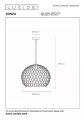 Lampa wisząca Danza czarny Ø40 cm. E27 lucide 21428/40/30 | 5411212211538 noxbox lampynox www.lampynox.pl