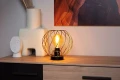 Lampka stołowa Danza matowe złoto | mosiądz Ø25 cm. E27 lucide 21528/25/02 | 5411212211583 noxbox lampynox www.lampynox.pl