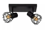 Filox czarny 2xE27 Spot