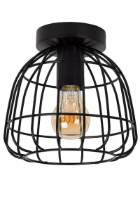 Filox czarny Ø20 cm. E27 Lampa sufitowa