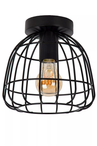 Lampa sufitowa Filox czarny Ø20 cm. E27 lucide 00129/01/30 | 5411212010926 noxbox lampynox www.lampynox.pl