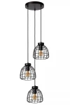 Filox czarny 3xE27 Potrójna lampa wisząca