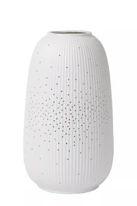 Flores biały Ø14 cm. E14 Lampka stołowa