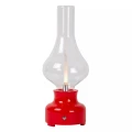 Akumulatorowa ściemnialna lampka stołowa Jason czerwony LED 3 step dim. 2W 3000K lucide 74516/02/32 | 5411212741080 noxbox lampynox www.lampynox.pl