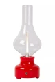 Akumulatorowa ściemnialna lampka stołowa Jason czerwony LED 3 step dim. 2W 3000K lucide 74516/02/32 | 5411212741080 noxbox lampynox www.lampynox.pl