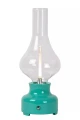 Akumulatorowa ściemnialna lampka stołowa Jason turkusowy LED 3 step dim. 2W 3000K lucide 74516/02/37 | 5411212741097 noxbox lampynox www.lampynox.pl
