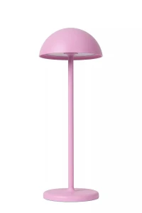 Joy różowy Ø12cm. LED Dim. 1,5W 3000K IP54 Akumulatorowa ściemnialna lampka zewnętrzna stołowa