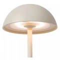 Akumulatorowa ściemnialna lampka zewnętrzna stołowa Joy biały Ø12cm. LED Dim. 1,5W 3000K IP54 lucide 15500/02/31 | 5411212151957 noxbox lampynox www.lampynox.pl