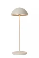 Akumulatorowa ściemnialna lampka zewnętrzna stołowa Joy biały Ø12cm. LED Dim. 1,5W 3000K IP54 lucide 15500/02/31 | 5411212151957 noxbox lampynox www.lampynox.pl