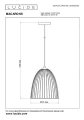Lampa wisząca Macarons żółty ochra Ø 24,5cm. E27 lucide 74417/01/44 | 5411212741127 noxbox lampynox www.lampynox.pl