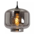 Potrójna lampa wisząca Medine czarny | szary przydymiony Ø 46cm. 3xE27 lucide 46413/13/65 | 5411212460998 noxbox lampynox www.lampynox.pl