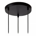 Potrójna lampa wisząca Medine czarny | szary przydymiony Ø 46cm. 3xE27 lucide 46413/13/65 | 5411212460998 noxbox lampynox www.lampynox.pl
