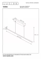 Lampa wisząca ściemnialna Sigma czarny szer. 148cm. LED Dim. 38W 2700K CRI>90 lucide 23463/36/30 | 5411212234322 noxbox lampynox www.lampynox.pl