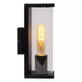 Kinkiet zewnętrzny Sligo czarny wys. 28cm. E27 IP65 lucide 15807/01/30 | 5411212152008 noxbox lampynox www.lampynox.pl