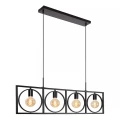 Lampa wisząca Suus czarny 4xE27 lucide 00427/04/30 | 5411212010872 noxbox lampynox www.lampynox.pl