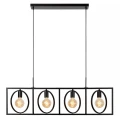 Lampa wisząca Suus czarny 4xE27 lucide 00427/04/30 | 5411212010872 noxbox lampynox www.lampynox.pl