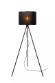 Lampa podłogowa trójnóg Tagalog czarny drewno Ø 55cm. E27 lucide 21729/81/30 | 5411212211651 noxbox lampynox www.lampynox.pl