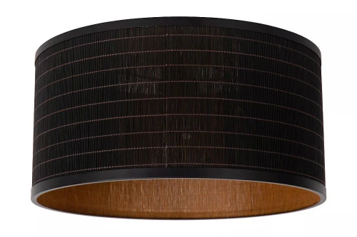 Lampa sufitowa Tagalog czarny drewno Ø 40cm. E27 lucide 21129/40/30 | 5411212211606 noxbox lampynox www.lampynox.pl