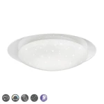 FRODO Biała LED 18W  3000- 5500K ściemnialna  z gwieździstym efektem świecenia  sterowana pilotem Lampa sufitowa 
