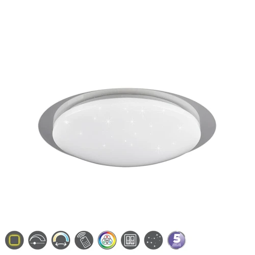 Lampa sufitowa BILBO LED 8,5W RGB barwa światła zmienna z gwieździstym efektem RL R62093500 | 4017807471120 noxbox lampynox www.lampynox.pl