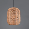 Lampa wisząca RUNA Czarny Mat / Brązowy  E27 Trio 303000132 | 4017807476781 noxbox lampynox www.lampynox.pl