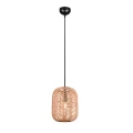 Lampa wisząca RUNA Czarny Mat / Brązowy  E27 Trio 303000132 | 4017807476781 noxbox lampynox www.lampynox.pl
