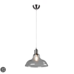 ALDO Nikiel Mat / Przezroczysty  E27 Lampa wisząca 