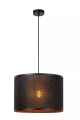 Lampa wisząca Tagalog czarny drewno Ø 40cm. E27 lucide 21429/01/30 | 5411212211620 noxbox lampynox www.lampynox.pl