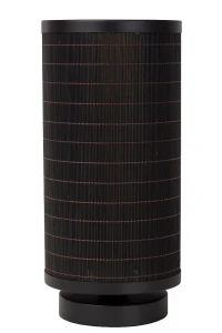 Tagalog czarny drewno Ø 15cm. E27 Lampka stołowa