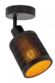 Spot Tagalog czarny drewno E27 lucide 21929/01/30 | 5411212211668 noxbox lampynox www.lampynox.pl