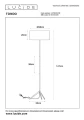 Lampa podłogowa stojąca Tondo czarny Ø 38cm. E27 lucide 45790/81/30 | 5411212452382 noxbox lampynox www.lampynox.pl