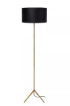Tondo matowe złoto | mosiądz | czarny Ø 38cm. E27 Lampa podłogowa stojąca