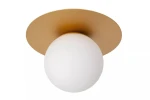 Tricia matowe złoto | mosiądz | biały Ø 25cm. E27 Lampa sufitowa