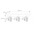 Lampa sufitowa TALA Czarna LED DIM  3 x 12W  2200 - 3000K Spot LED Lucide 31931/36/30 | 5411212315731 noxbox lampynox www.lampynox.pl
