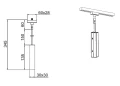 Adapter zawieszenia tytanowy do szynoprzewodów 2-fazowych DUOLINE Trio 703587 | 4017807474916 noxbox lampynox www.lampynox.pl