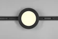 Plafon ściemnialny Camillus czarny mat Ø 17cm. LED Dim. 9W 3000K do systemu szyn 2-fazowych DUOLINE trio 76921032 | 4017807505979 noxbox lampynox www.lampynox.pl