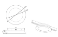 Plafon ściemnialny Camillus czarny mat Ø 17cm. LED Dim. 9W 3000K do systemu szyn 2-fazowych DUOLINE trio 76921032 | 4017807505979 noxbox lampynox www.lampynox.pl