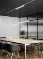 Lampa wisząca ściemnialna Paros nikiel mat LED Dim. 29W 3000K do systemu szyn 2-fazowych DUOLINE trio 73043107 | 4017807505955 noxbox lampynox www.lampynox.pl