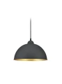 Lampa wisząca czarno - złota Ø 31cm. E27 do systemu szyn 2-fazowych DUOLINE trio 73120102 | 4017807471557 noxbox lampynox www.lampynox.pl