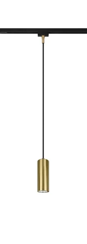 Lampa wisząca mosiądz mat Ø 6cm. GU10 do systemu szyn 2-fazowych DUOLINE trio 73240108 | 4017807542684 noxbox lampynox www.lampynox.pl